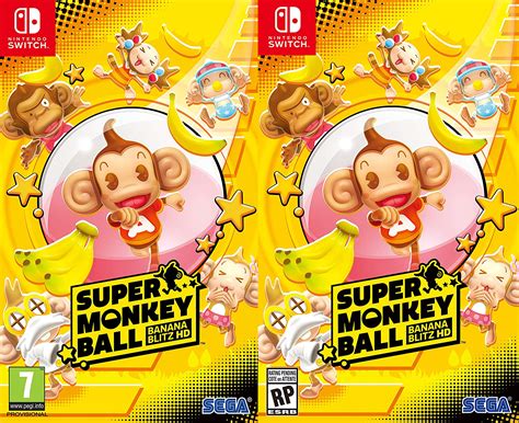 Super Monkey Ball Banana Blitz HD S Cover Art For North America And