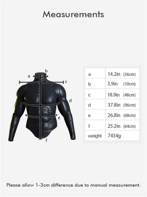 Black Upper Body Muscle Suit With Arms Silicone Masks Silicone