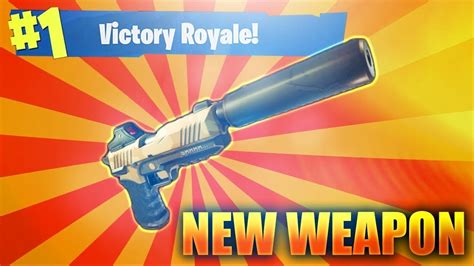 New Silenced Pistol Game Play Fortnite Battle Royale Fortnite Ps