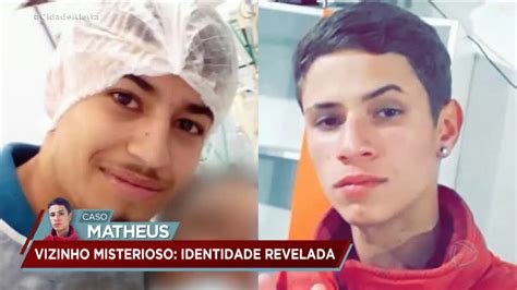 Caso Matheus identidade do vizinho misterioso é revelada RecordTV