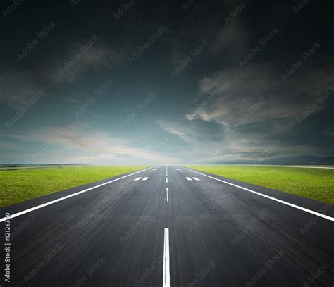 airport runway Stock Photo | Adobe Stock