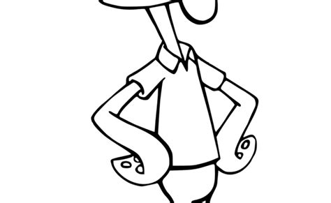 Squidward Coloring Pages Best Coloring Pages For Kids Cartoon Coloring