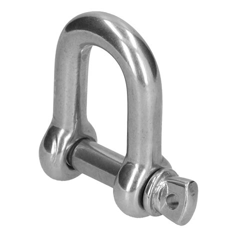 D Ring Anchor Shackle 304 Stainless Steel Screw Pin Chain Connector Marine Land Lifting Tool2pcs