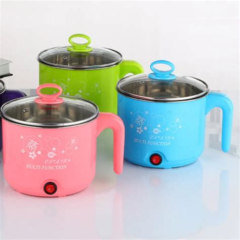 1 8L New Electric Cooker With Steamer Multifunction Stainless Steel Hot Pot Noodles Pots Rice