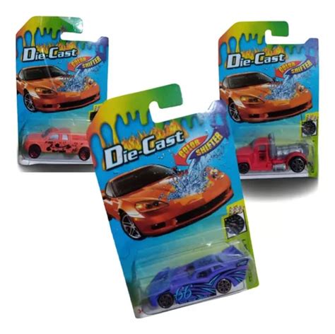 Kit 3 Carrinho Estilo Hot Whells Que Muda De Cor Na Agua MercadoLivre
