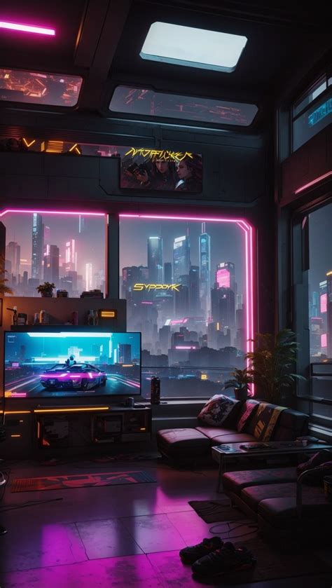 Cyberpunk Penthouse In A Cyberpunk City Cyberpunk Cyberpunk House