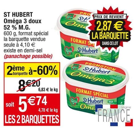 Promo St Hubert St Hubert Om Ga Doux M G Chez Cora