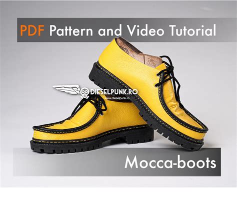 Moccasins Pattern - Shoe Templates - Leather DIY - Pdf Download - Video ...