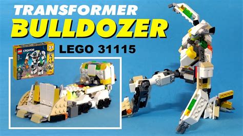 Tutorial Transformer Bulldozer From Lego Creator 31115 Space Mining