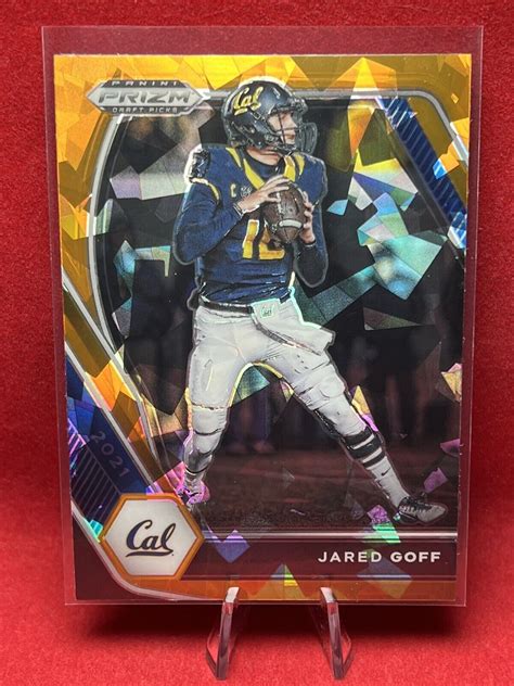 Panini Prizm Draft Picks Jared Goff Orange Cracked Ice No