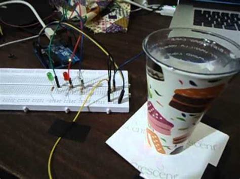 Arduino Exercise LEDs Blinking With Shot Glass YouTube