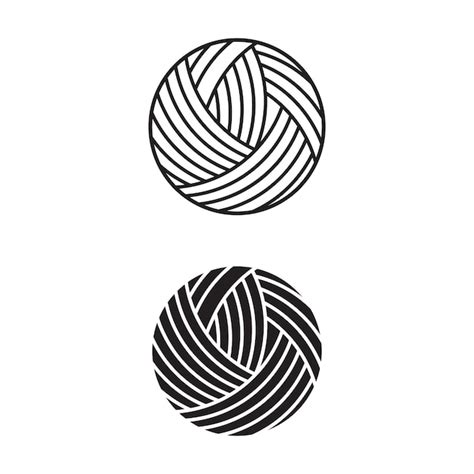 Premium Vector Yarn Ball Vector Icon Design Illustration