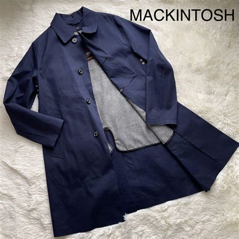 41％割引ブルー系 M注目の福袋！ Mackintosh マッキントッシュ ロロピアーナ ダンケルド 38 M ステンカラーコート ジャケット