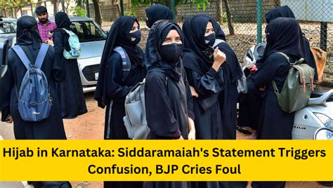 Hijab In Karnataka Siddaramaiah S Statement Triggers Confusion