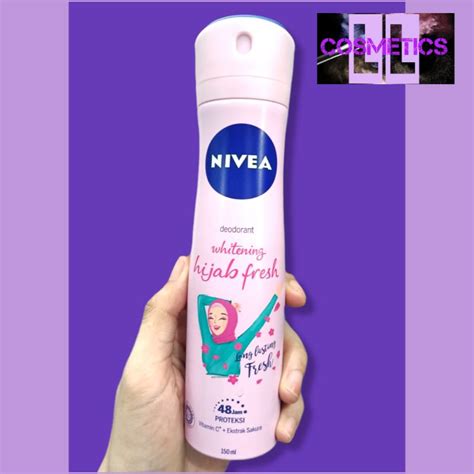 Jual Nivea Deodorant Whitening Hijab Fresh Spray Ml Shopee Indonesia