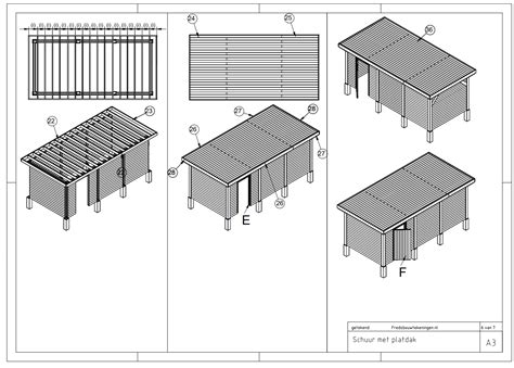 Bouwtekening Schuur PDF Zelf Een Schuur Bouwen Van Hout