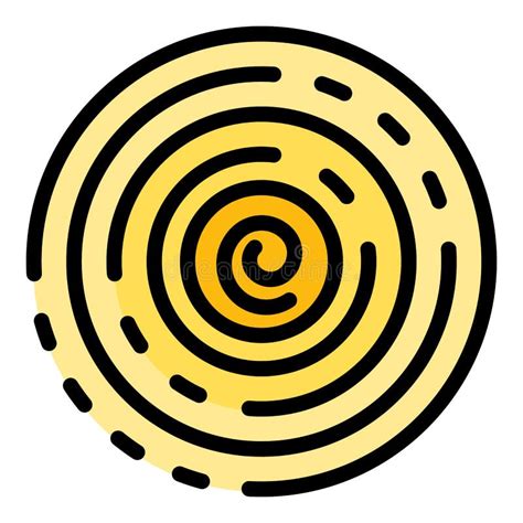 Spiral Hypnosis Icon Color Outline Vector Stock Vector Illustration Of Psychedelic Black