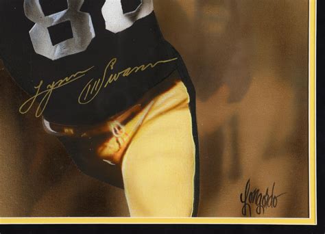 Lynn Swann Gary Longordo Signed Steelers Custom Framed Oil Painting