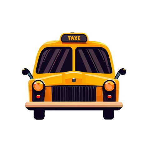 Modern Flat Design Of Transport Public Transportable Taxi For Transportation In City 15337886 Png