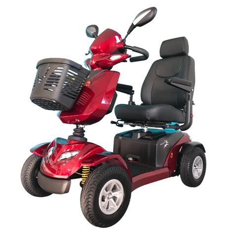 Merits™ Explorer 4wheel Colour Bright Red Outdoor Mobility Sco