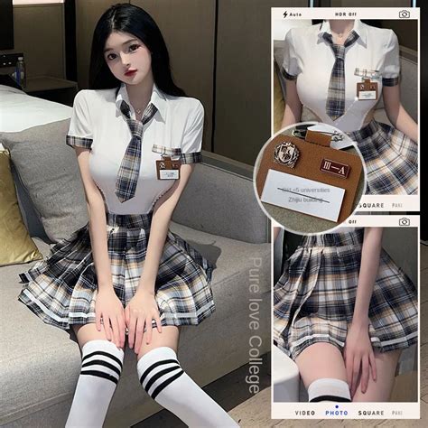 Fun Lingerie Sexy Academy Style JK Campus Temptation Short Skirt Cute Seductive Female Passion