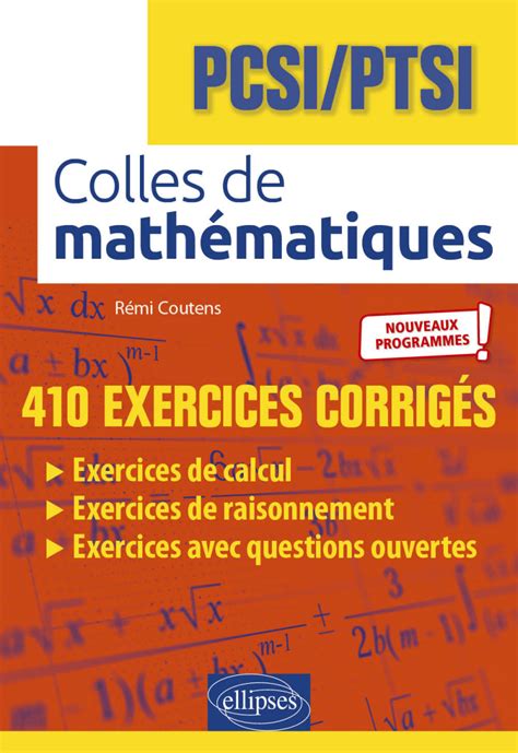 Colles De Math Matiques Pcsi Ptsi Programme