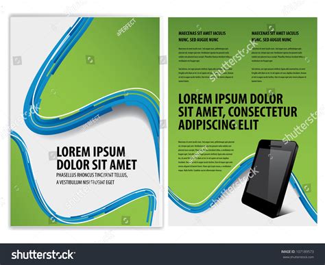 Vector Business Brochure Flyer Template Stock Vector Royalty Free