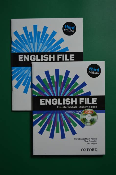 ENGLISH FILE Pre-Intermediate, 3rd Edition. Комплект: Учебник + Рабочая ...
