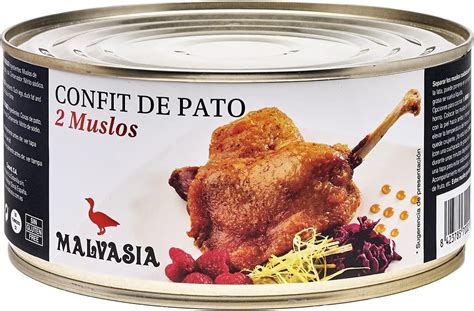 MALVASIA Confit de Pato Muslos de Pato Confitados Elaboración