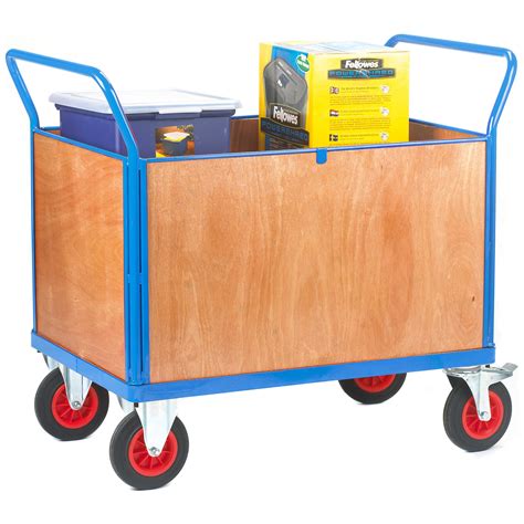 Fort 4 Plywood Sided Platform Truck Standard Platform Trolleys