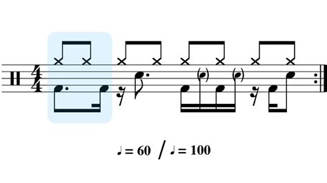 Syncopated Displaced Backbeat Ghost Note Grooves Practice Along