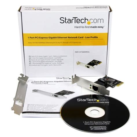 Startech Port Pcie Network Card Low Profile Gigabit Ethernet