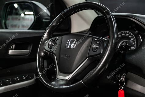 Novosibirsk Rusia 23 De Mayo De 2019 Honda CR V Primer Plano Del