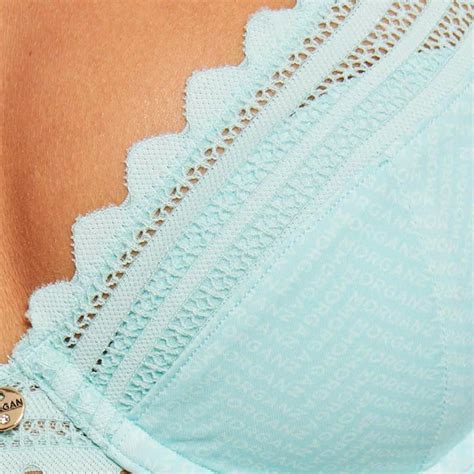 Soutien gorge ampliforme coque moulée turquoise Tina bleu Morgan Lingerie Lemon Curve