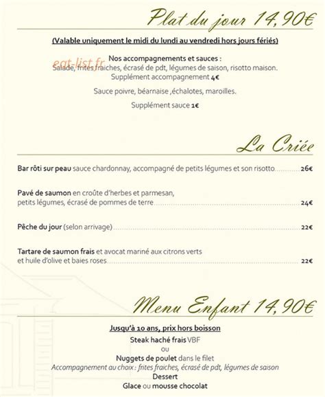 Le Pavillon à Roost Warendin menu et photos