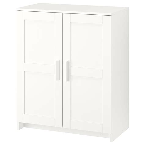 БРИМНЭС Шкаф с дверями белый, 78x95 см, купить шкаф ИКЕА в Астане ...