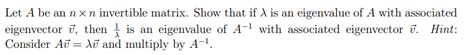 Answered Let A Be An N X N Invertible Matrix  Bartleby