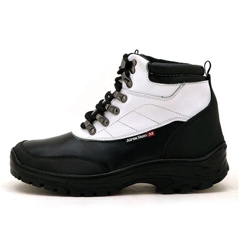 Coturno Trekking Adventure Em Couro Atron Shoes Branco