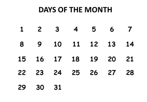 Autism Calendar Templates At