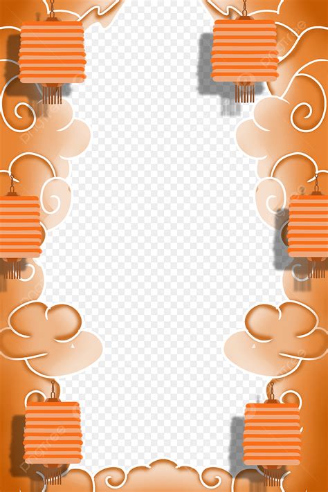 Chinese New Year Border Png Image Chinese New Year National Tide