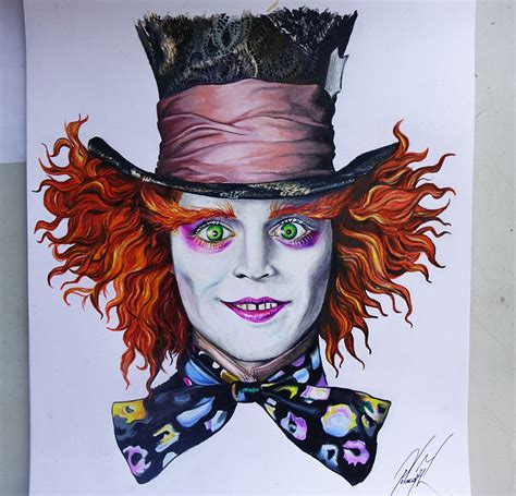 Sombrerero Loco / The Mad Hatter Alice in Wonderland Creyones sobre ...
