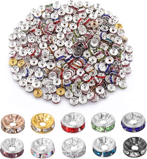 Abeillo St Ck Spacer Beads Mm Flache Zwischen Perlen Metall Lose