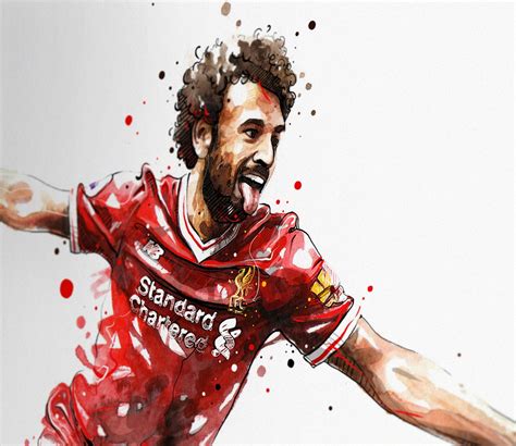 Mohamed Salah Liverpool Wall Art Print Poster Of The Etsy