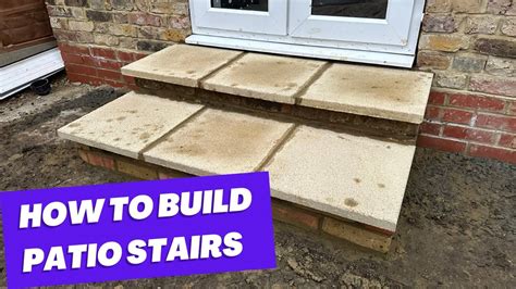 How To Build Brick Patio Stairs YouTube