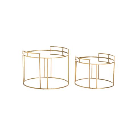 Gold Round Coffee Table - Set of 2 | Shop Today. Get it Tomorrow ...