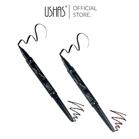 Jual Ushas Tp Liquid Eyeliner Black Waterproof Eyebrow Pencil