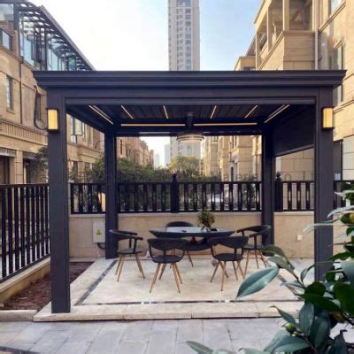 New Product Louvered Pergola Motorized Aluminium Custom Outdoor Modern