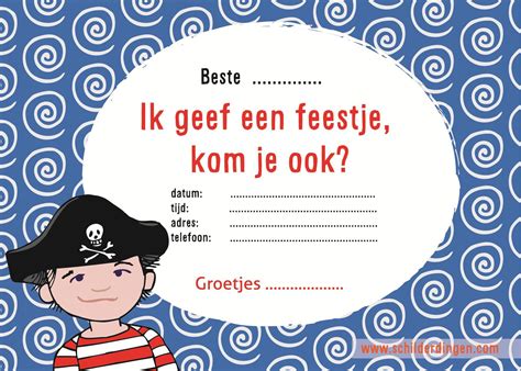 Uitnodigingskaarten Kinderfeestje Uitnodigingskaarten Kinderfeestje