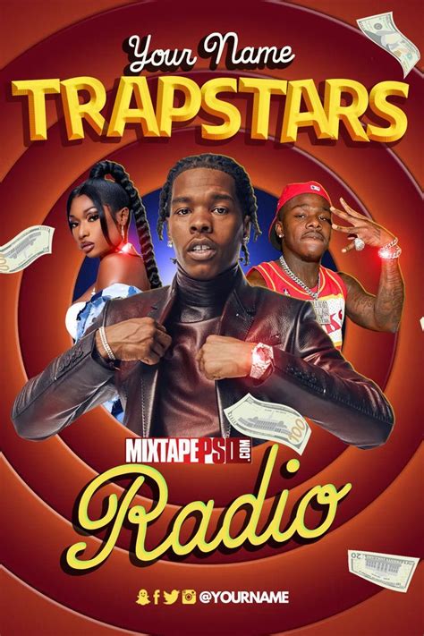 Mixtape Template Trapstars Radio Graphic Design Mixtapepsds Com