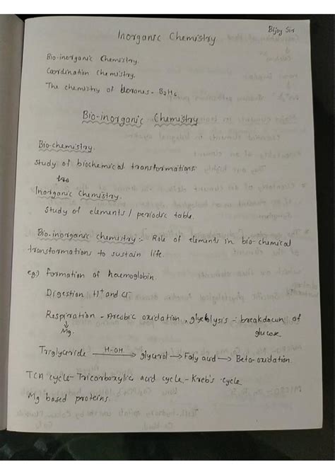 Inorganic chemistry - Studocu